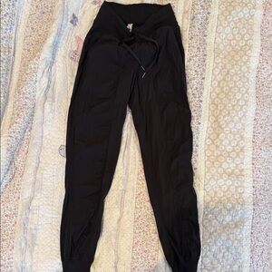 Lululemon Athletica Black dance studio midrise jogger.